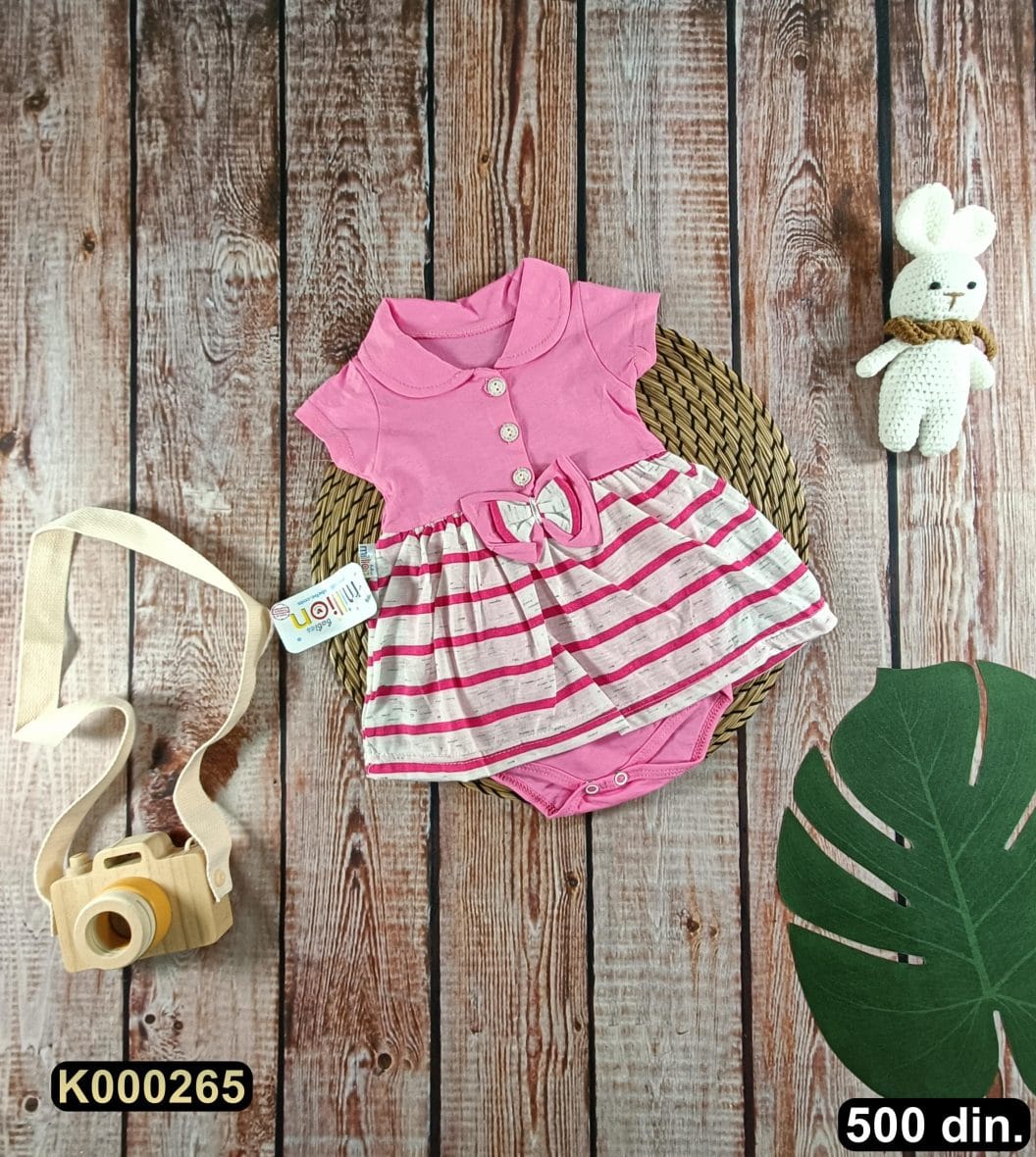 Pamučna bodi haljina (62-74)