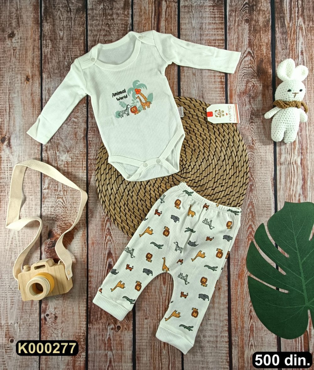 Pamučni komplet iz 2 dela (62-74)