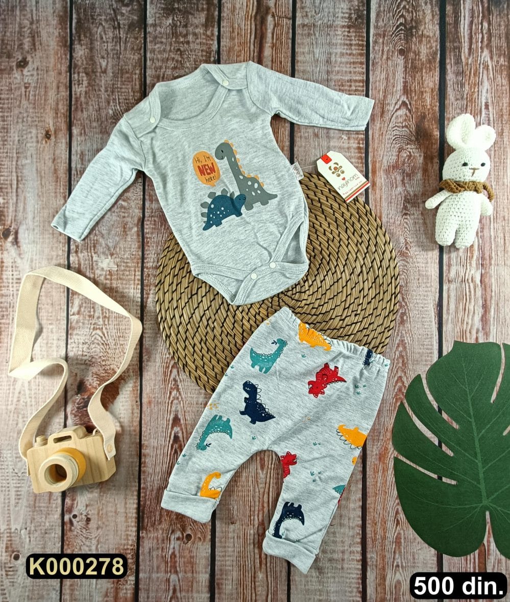 Pamučni komplet iz 2 dela (62-74)