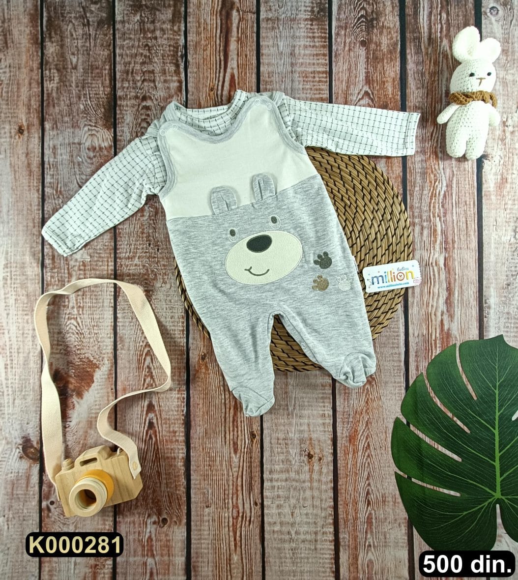 Pamučna zekica sa majicom (62-74)