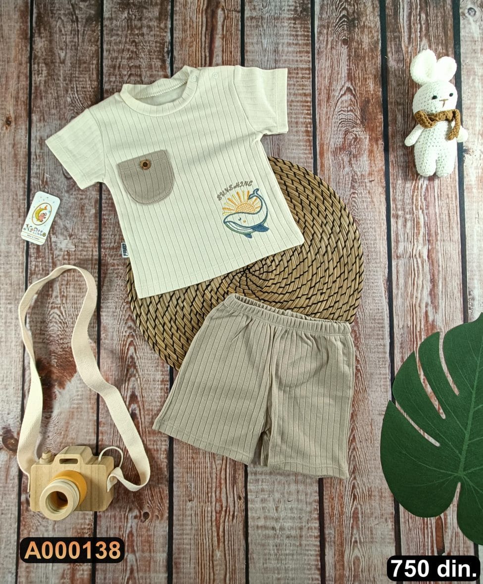 Pamučni komplet iz 2 dela (74-86)