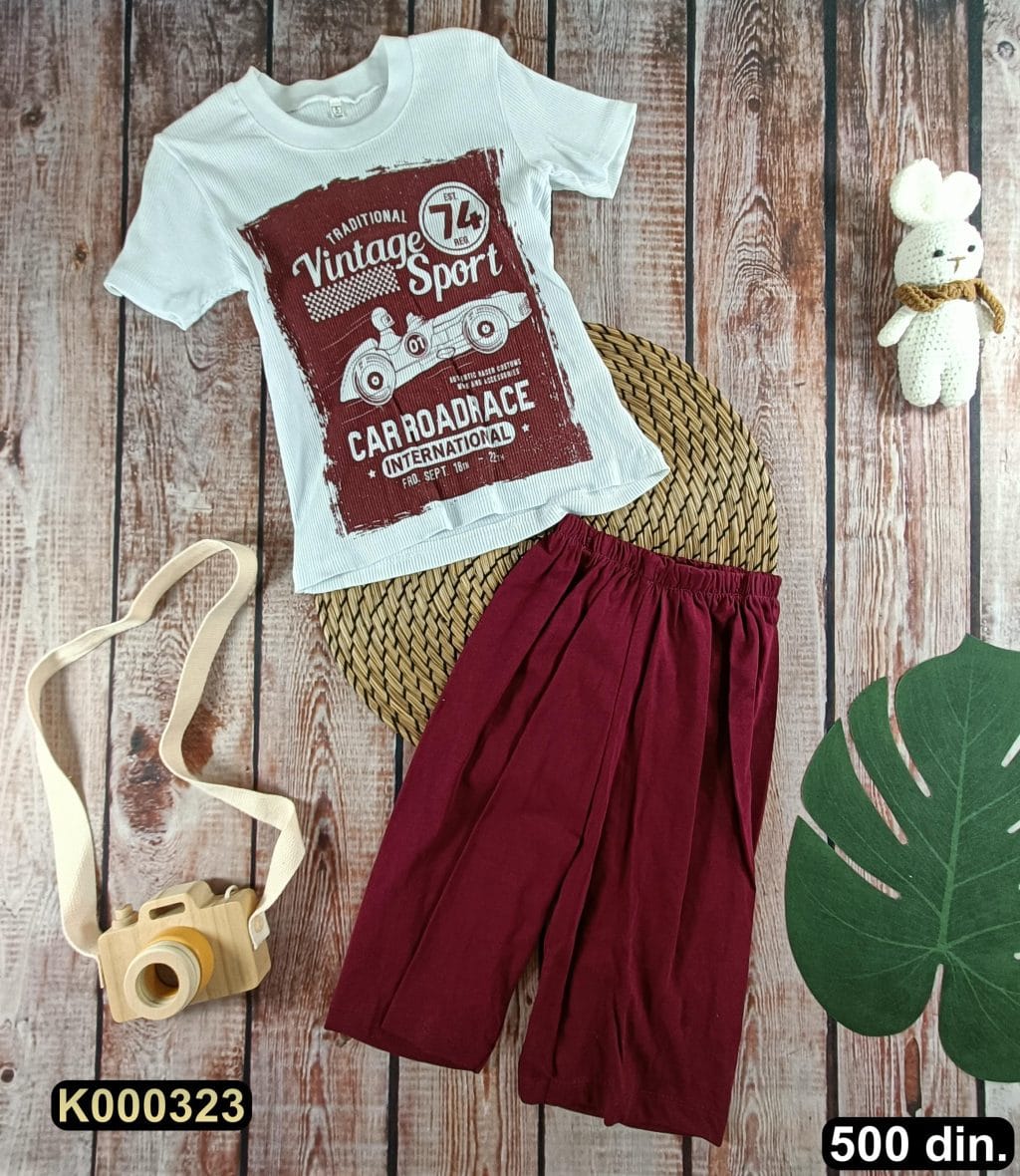 Pamučni komplet iz 2 dela (110-128)