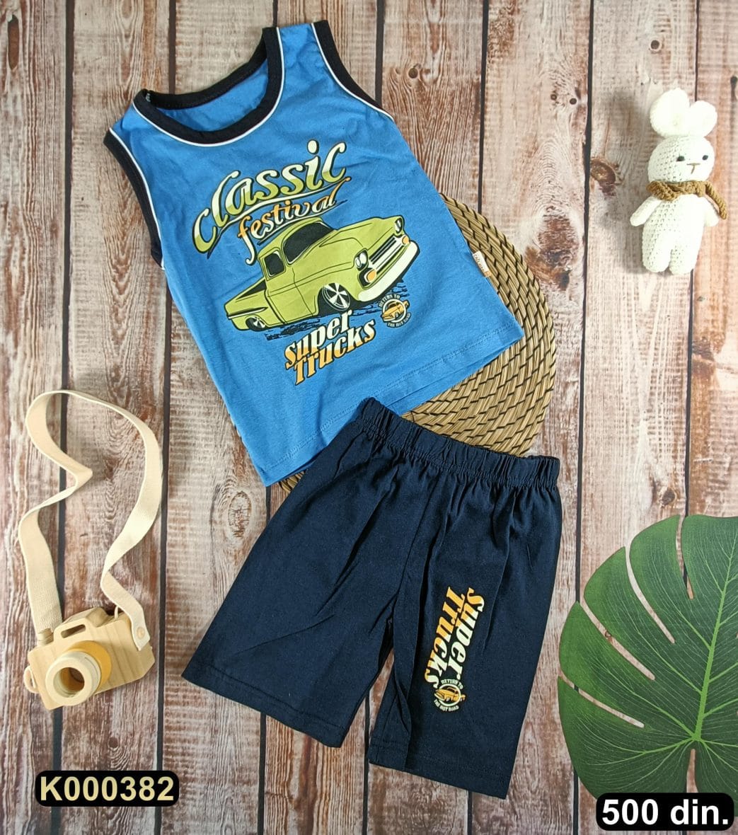 Pamučni komplet iz 2 dela (110-128)