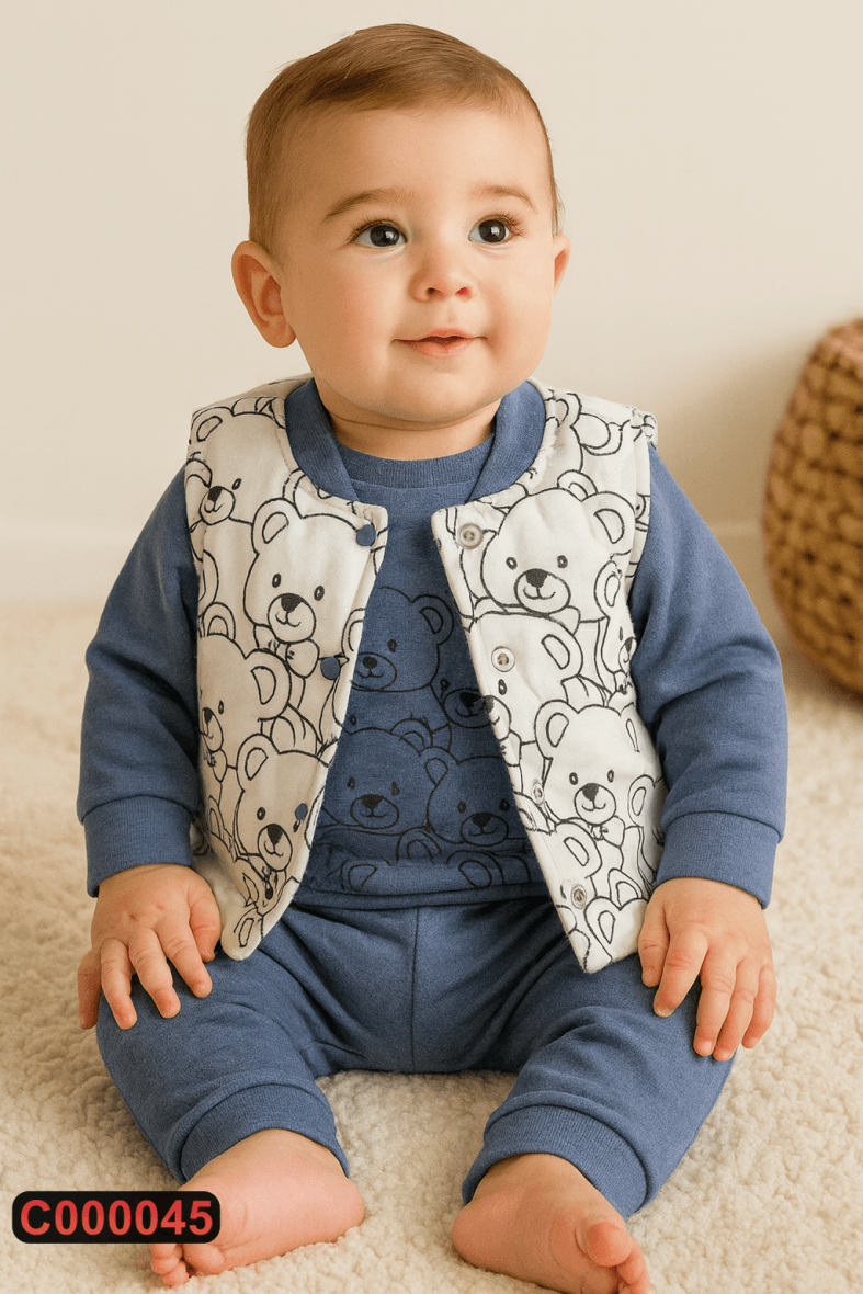 Trodelni komplet sa prslukom (56-74)