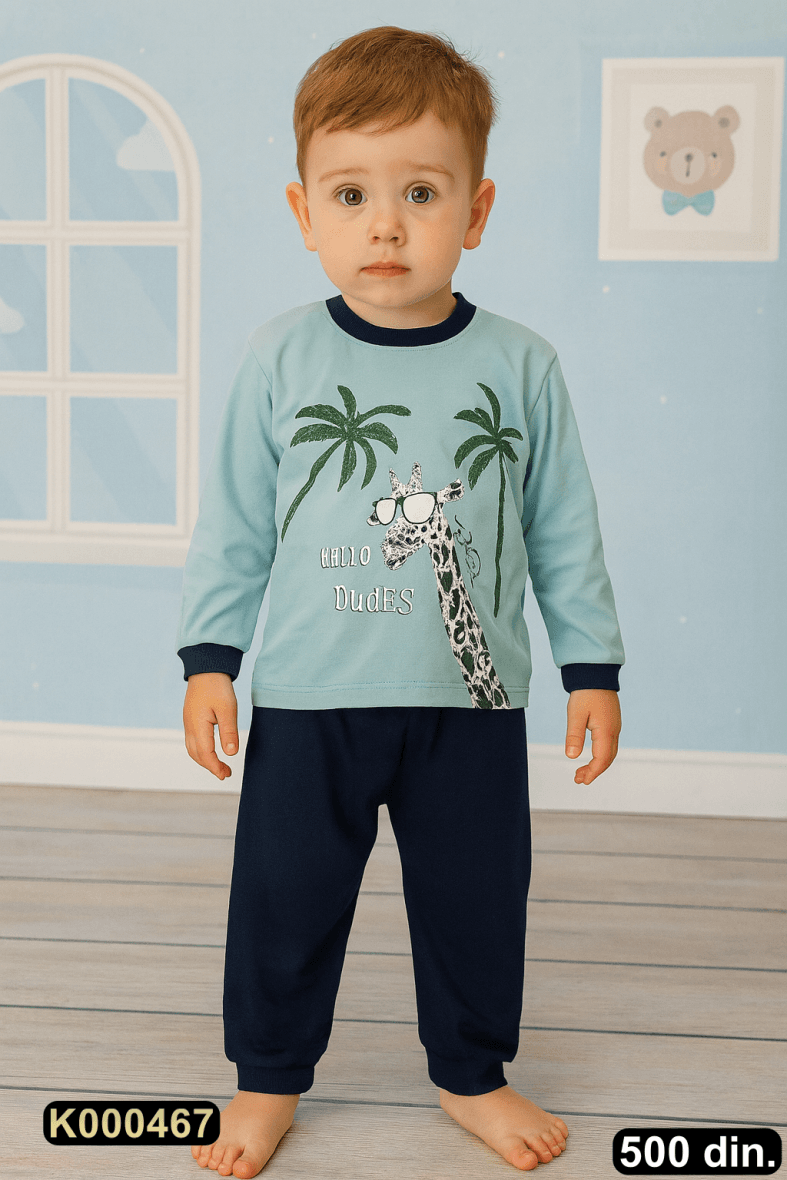 Pamučni komplet iz 2 dela (80-98)