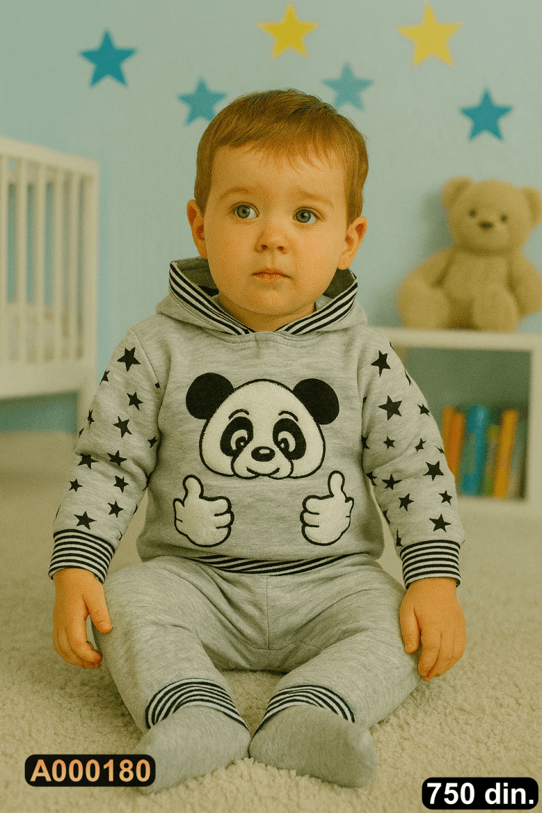 Pamučni komplet iz 2 dela – postavljen (80-98)