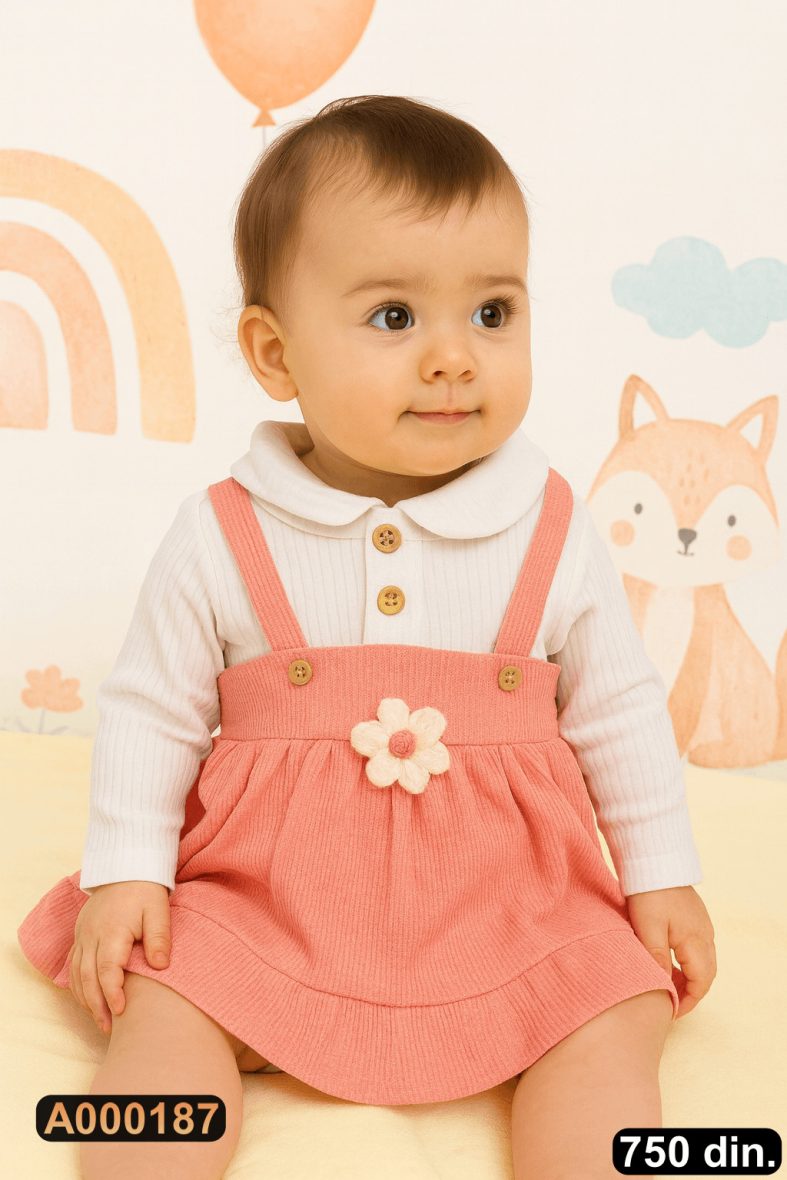 Suknjica na tregere i majica | Bebelino Kids Suknjica na tregere i majica