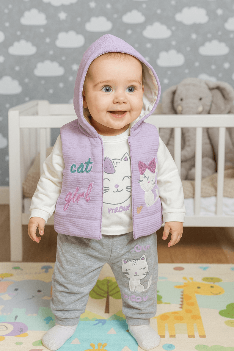 Trodelni komplet sa prslukom (68-80)