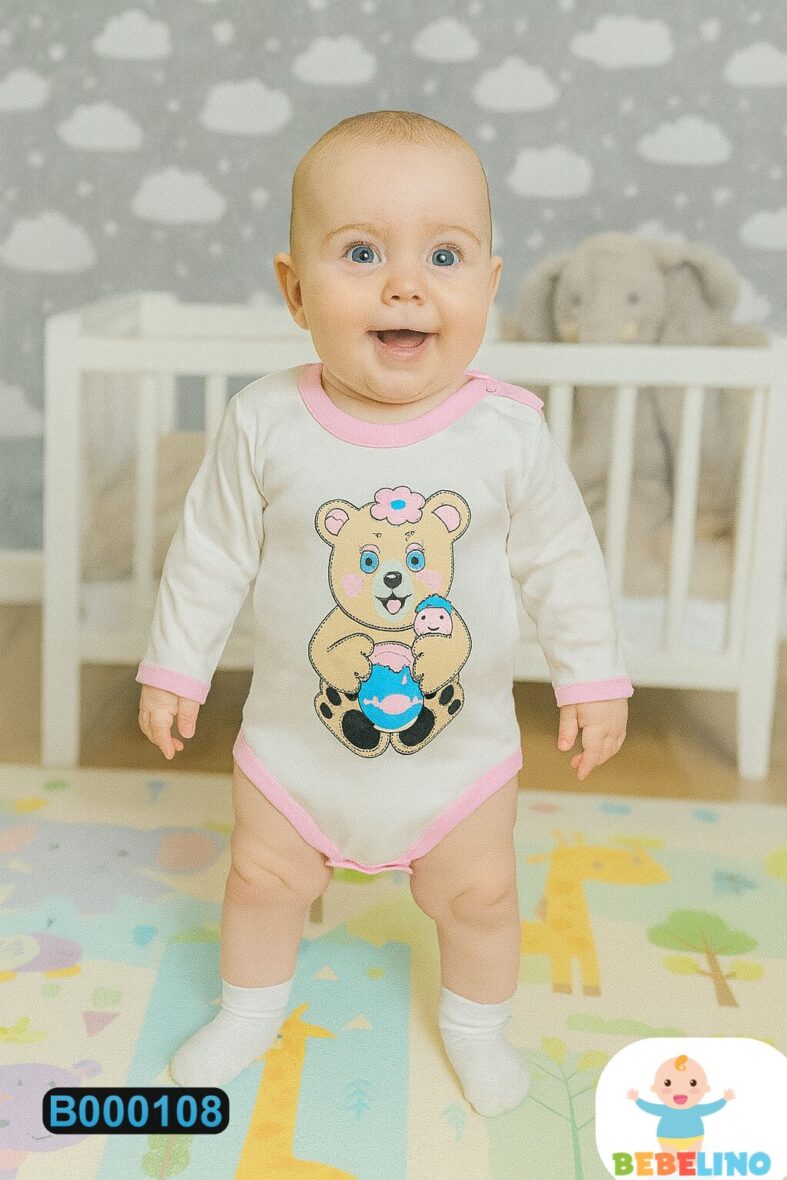 Pamučni bodi sa dugim rukavima