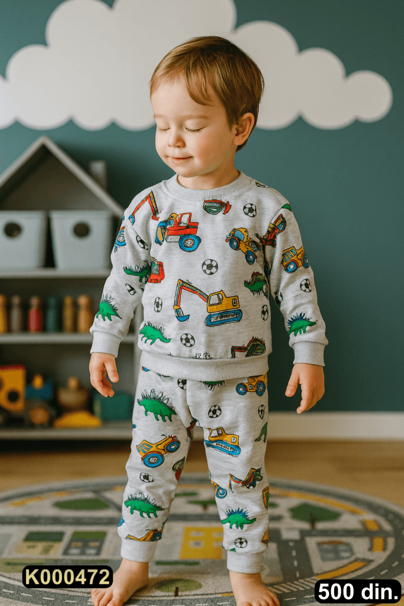 Pamučna pidžama iz 2 dela (80-128)