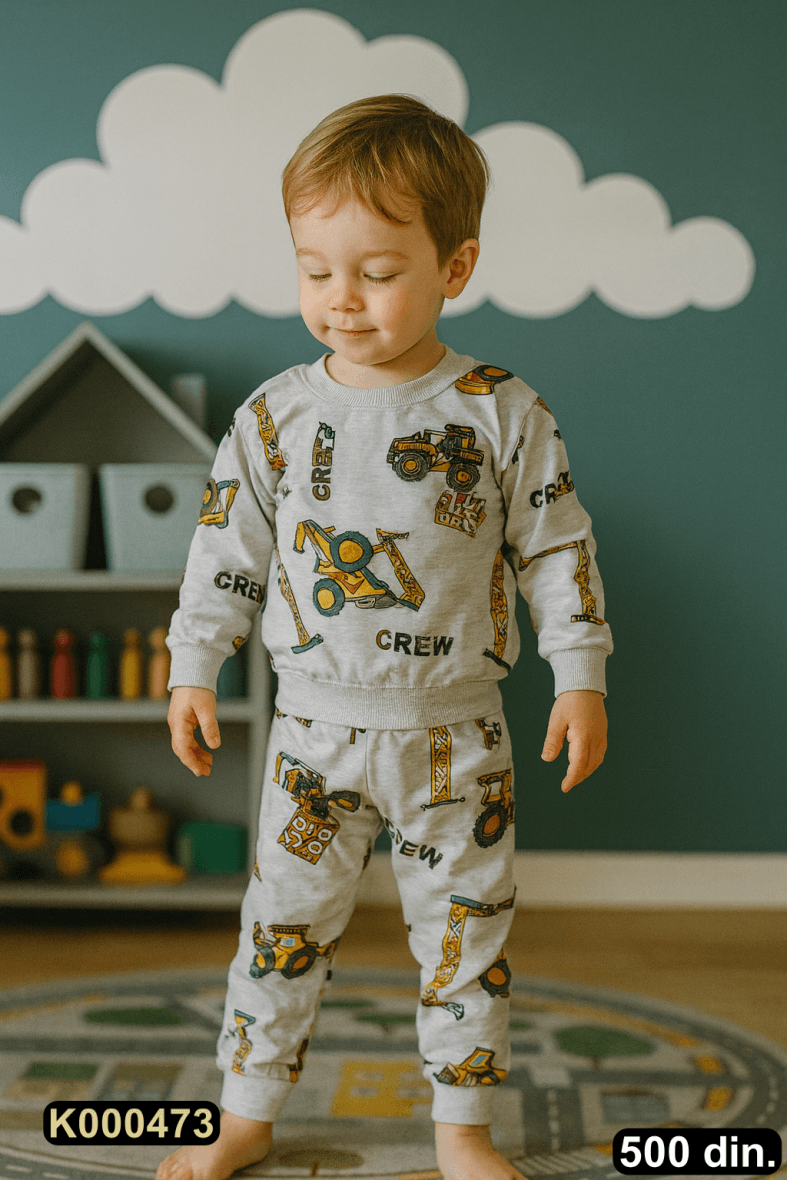 Pamučna pidžama iz 2 dela (80-128)