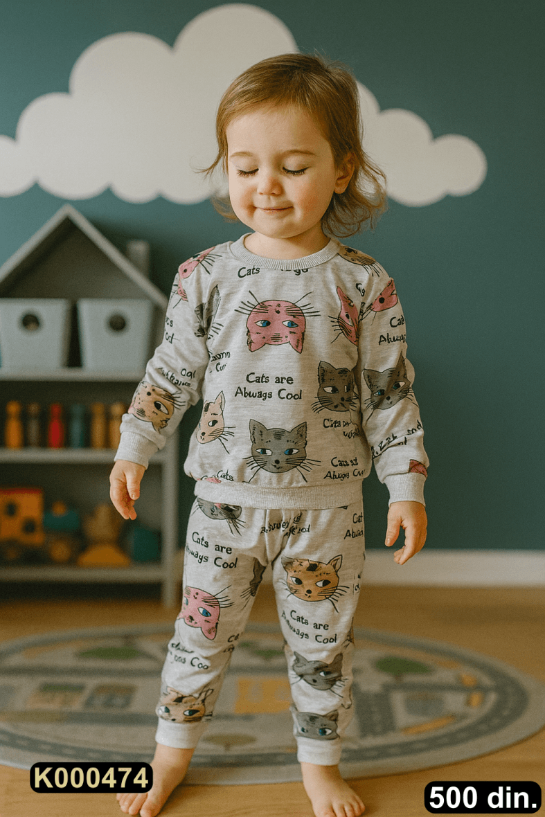 Pamučna pidžama iz 2 dela (80-128)