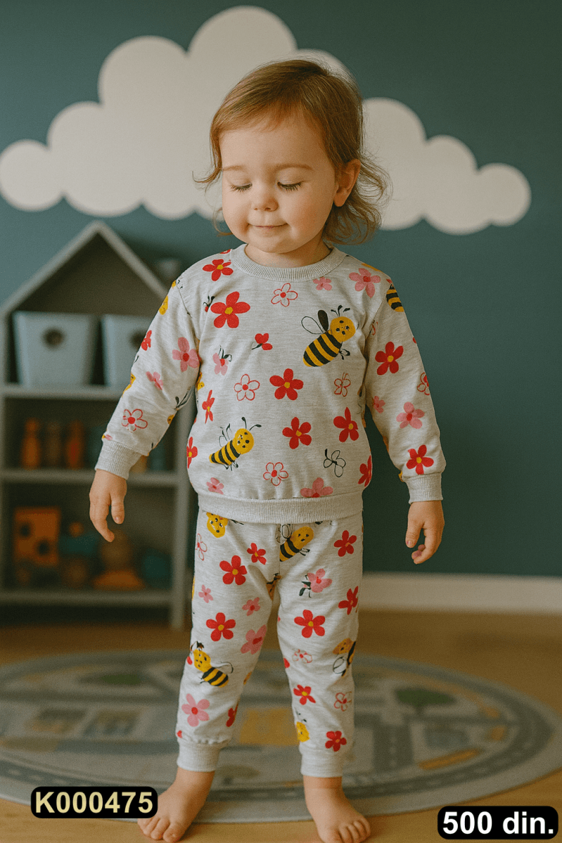 Pamučna pidžama iz 2 dela (80-128)