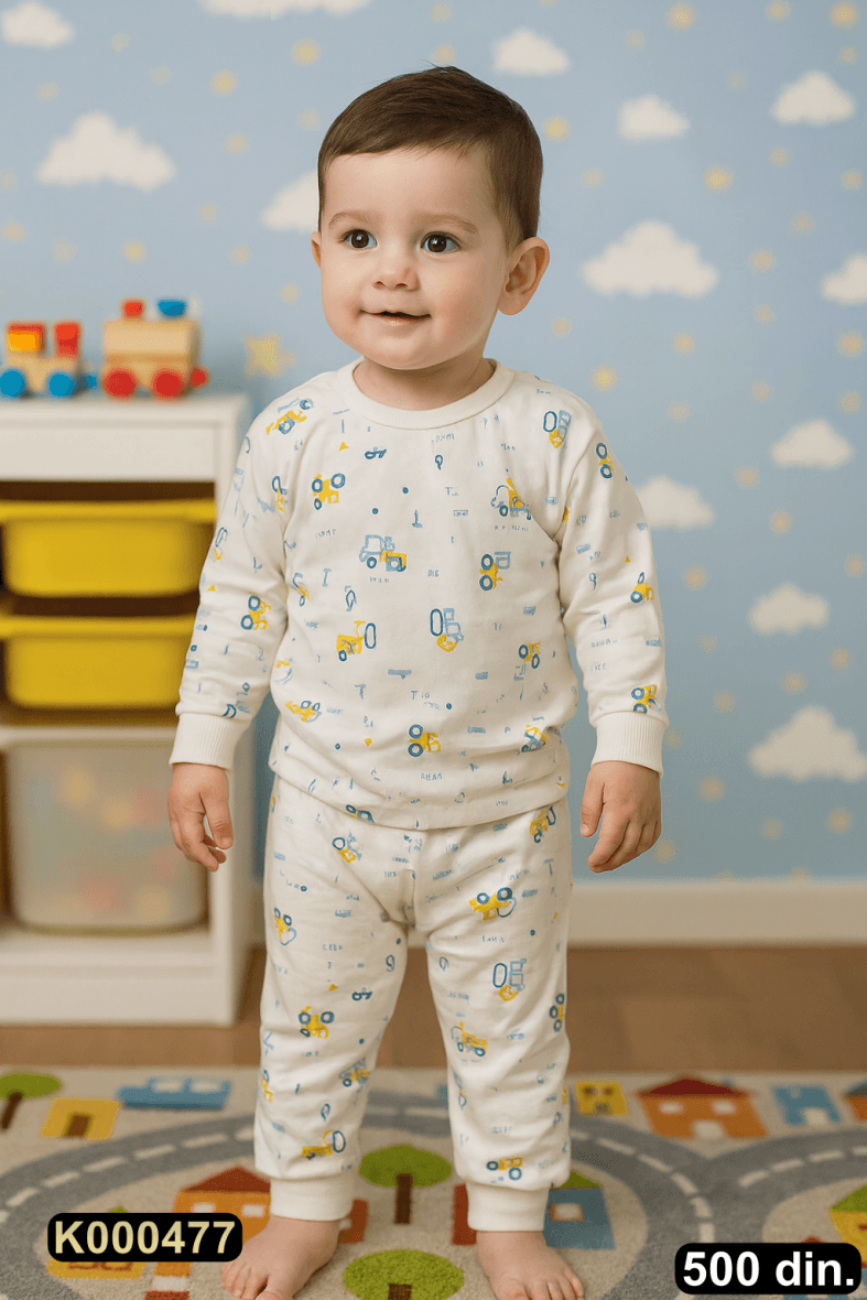 Pamučna pidžama iz 2 dela (80-116)