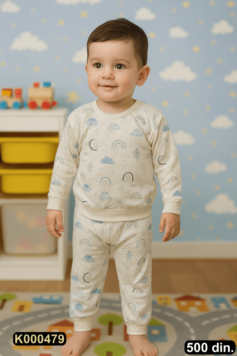 Pamučna pidžama iz 2 dela (80-116)