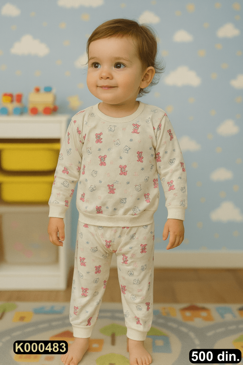Pamučna pidžama iz 2 dela (80-116)