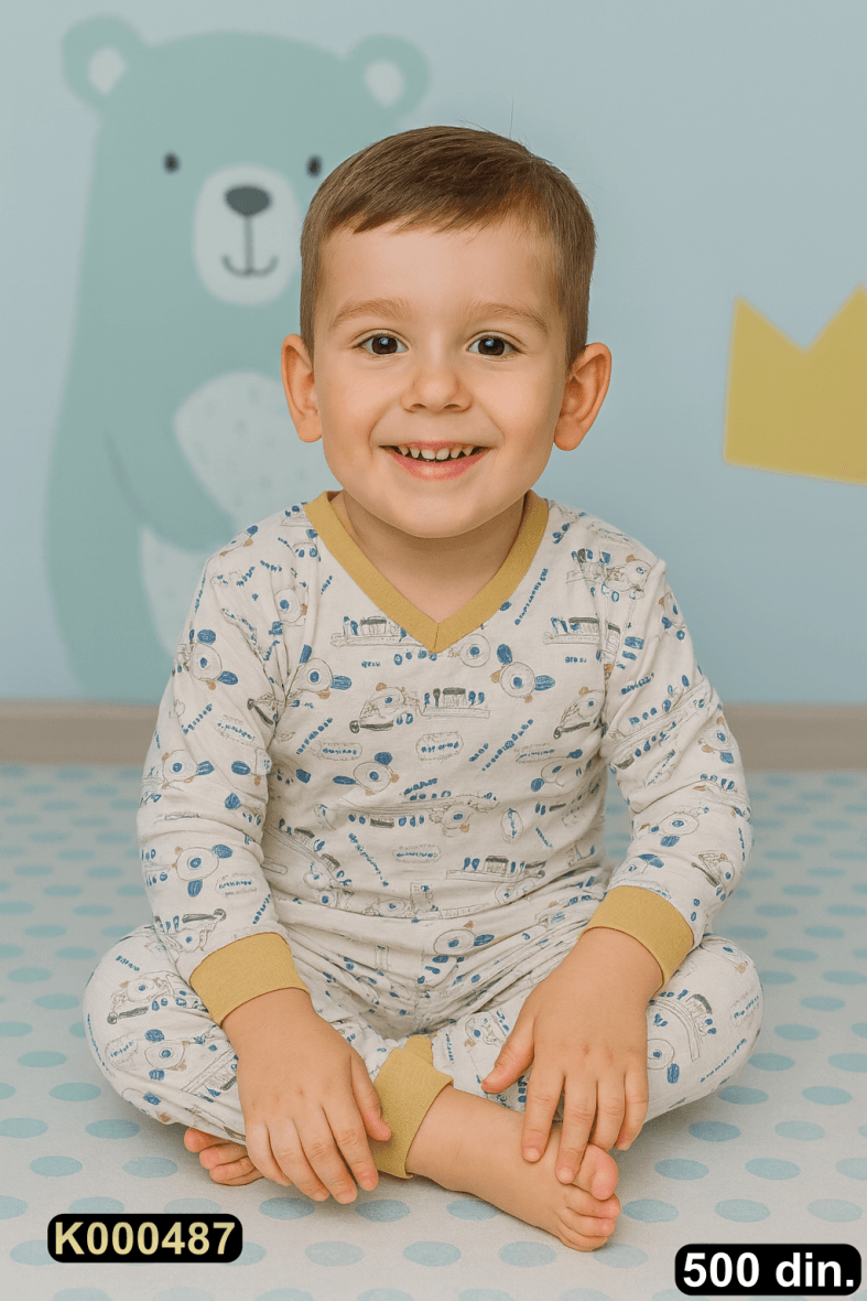 Pamučna pidžama iz 2 dela (80-116)