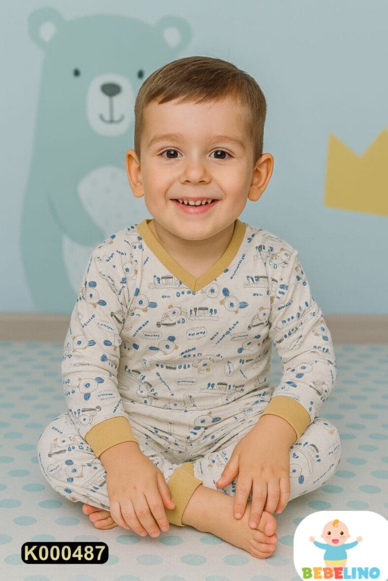 Pamučna pidžama iz 2 dela