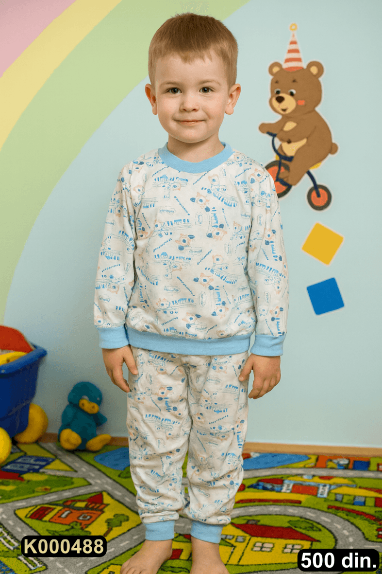 Pamučna pidžama iz 2 dela (80-116)