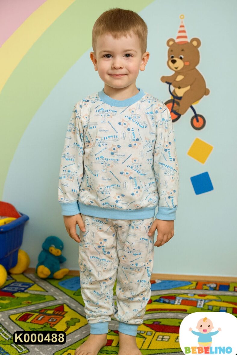 Pamučna pidžama iz 2 dela