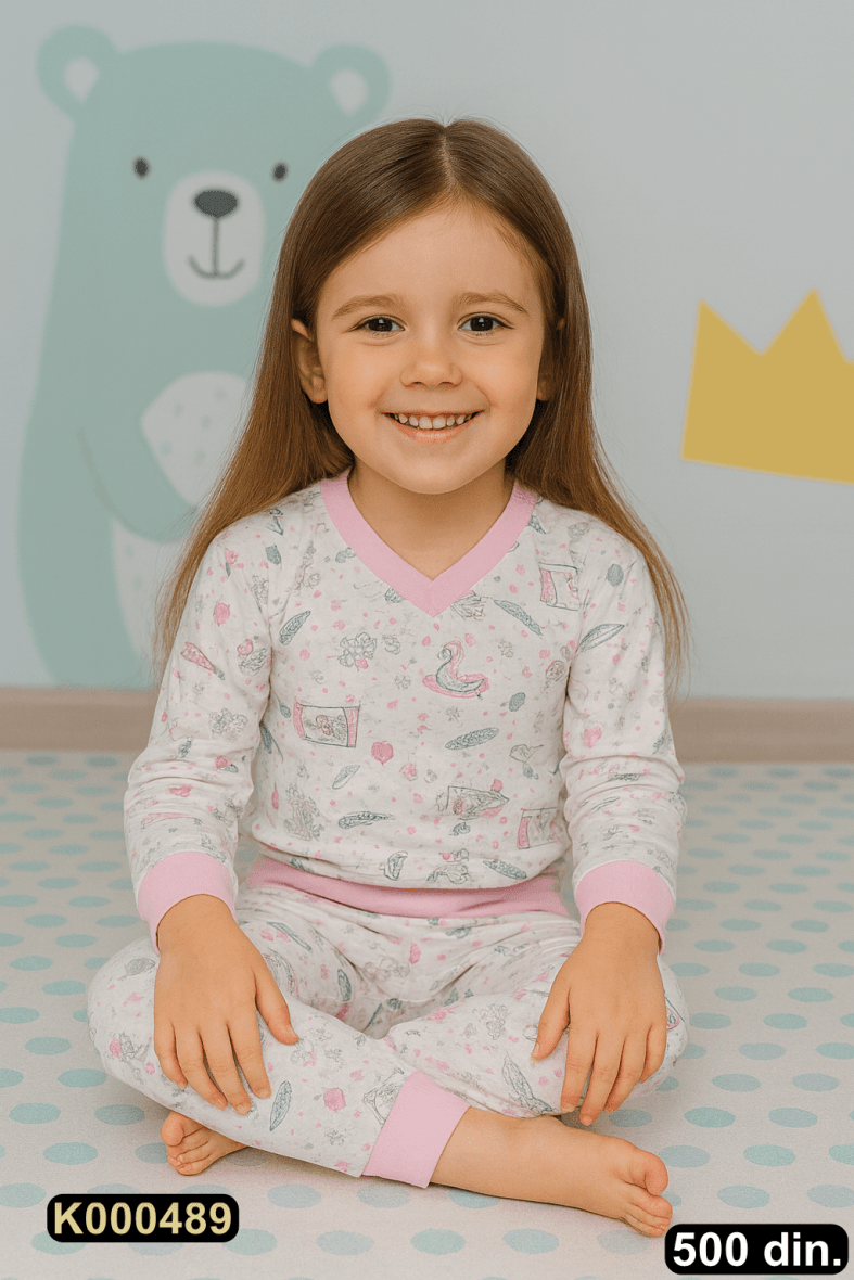 Pamučna pidžama iz 2 dela (80-116)