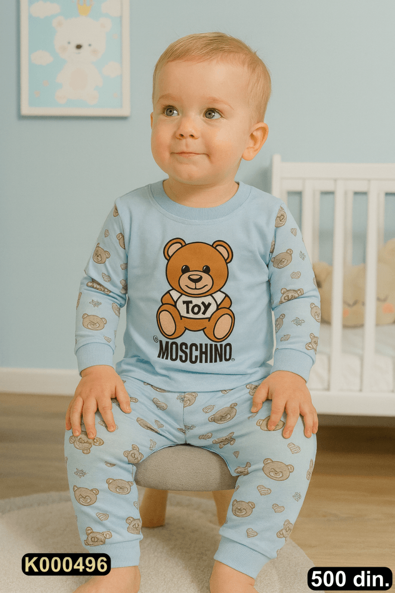 Pamučna pidžama iz 2 dela (62-116)