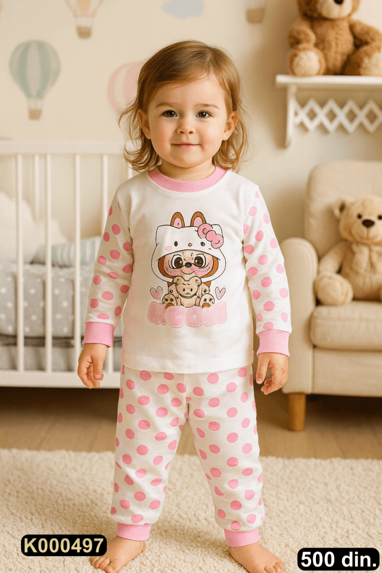 Pamučna pidžama iz 2 dela (80-98)