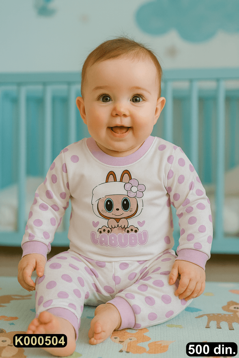 Pamučna pidžama iz 2 dela (62-74)