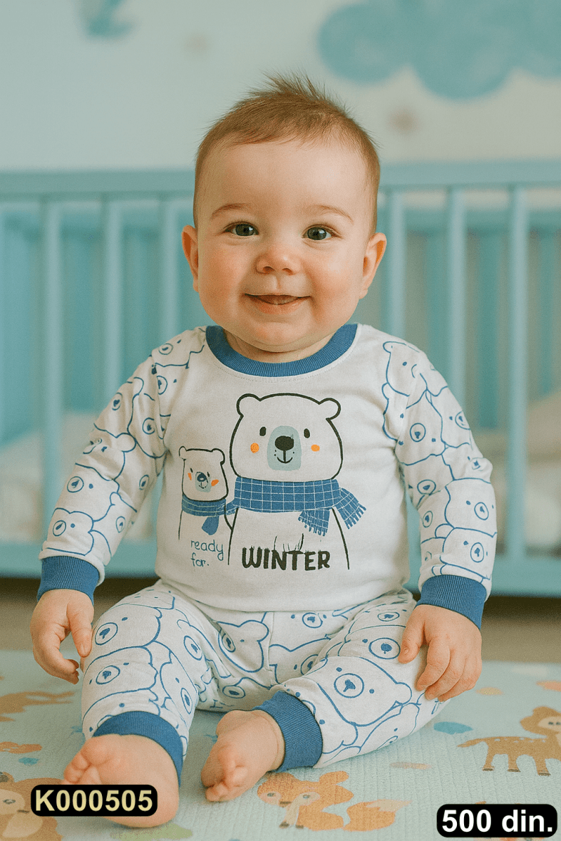 Pamučna pidžama iz 2 dela (62-98)