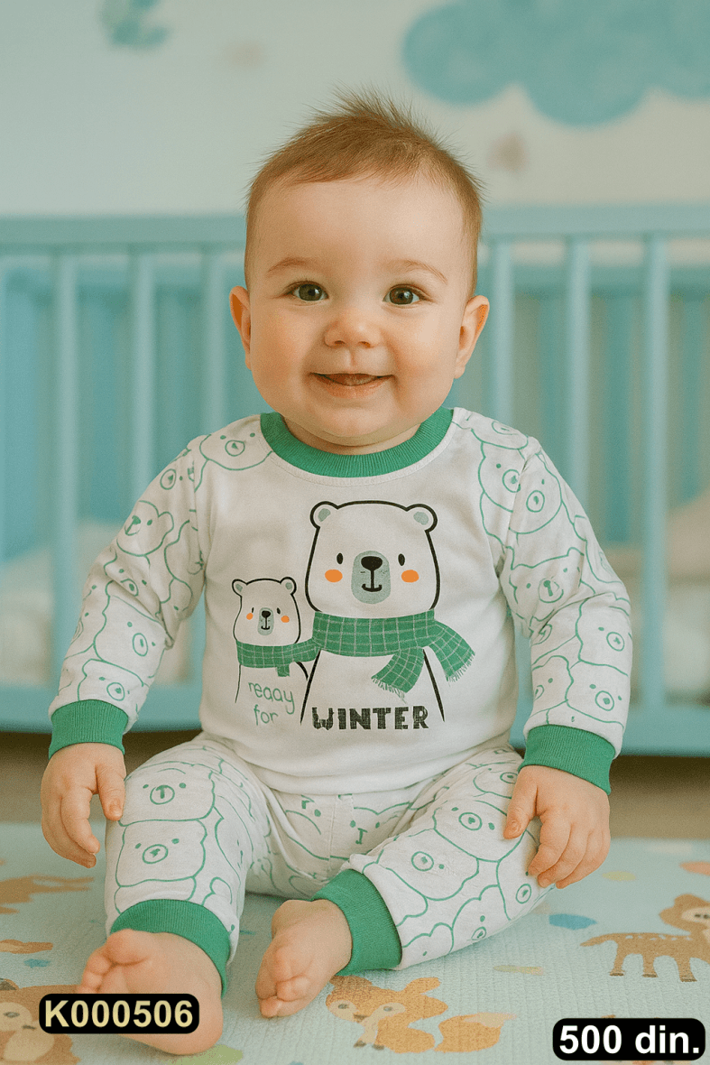 Pamučna pidžama iz 2 dela (62-98)