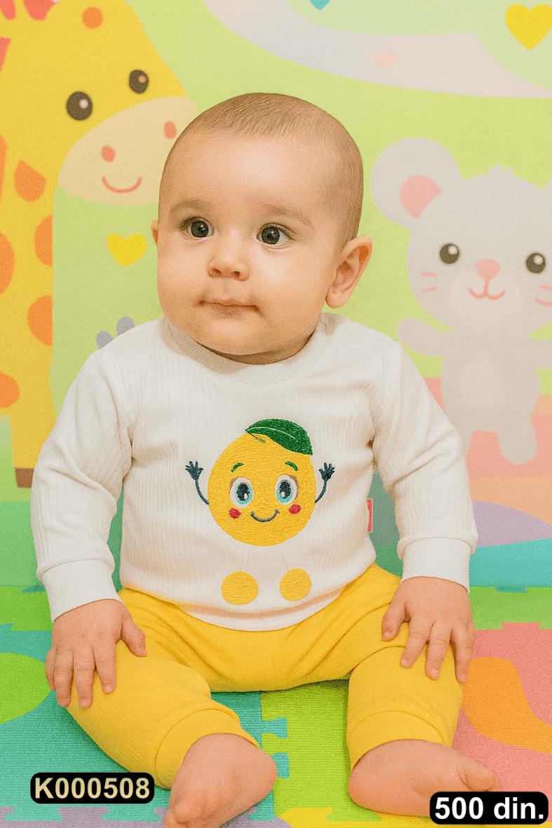 Pamučni komplet iz 2 dela (68-80)