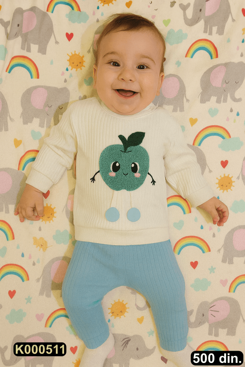 Pamučni komplet iz 2 dela (68-80)