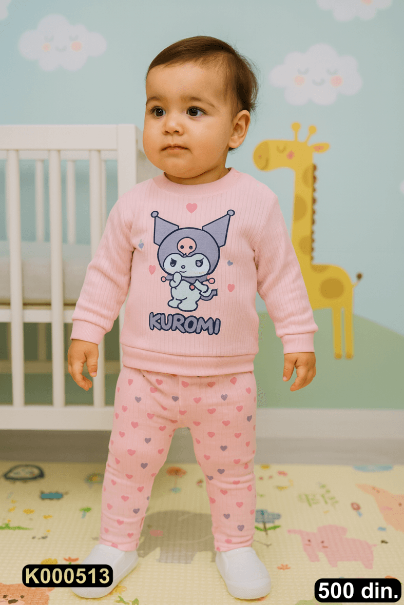 Pamučni komplet iz 2 dela (68-80)