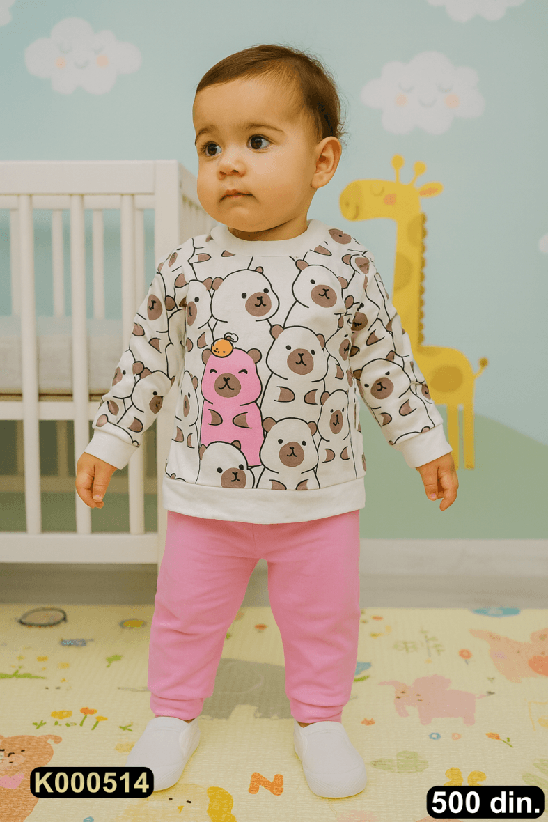 Pamučni komplet iz 2 dela (74-86)