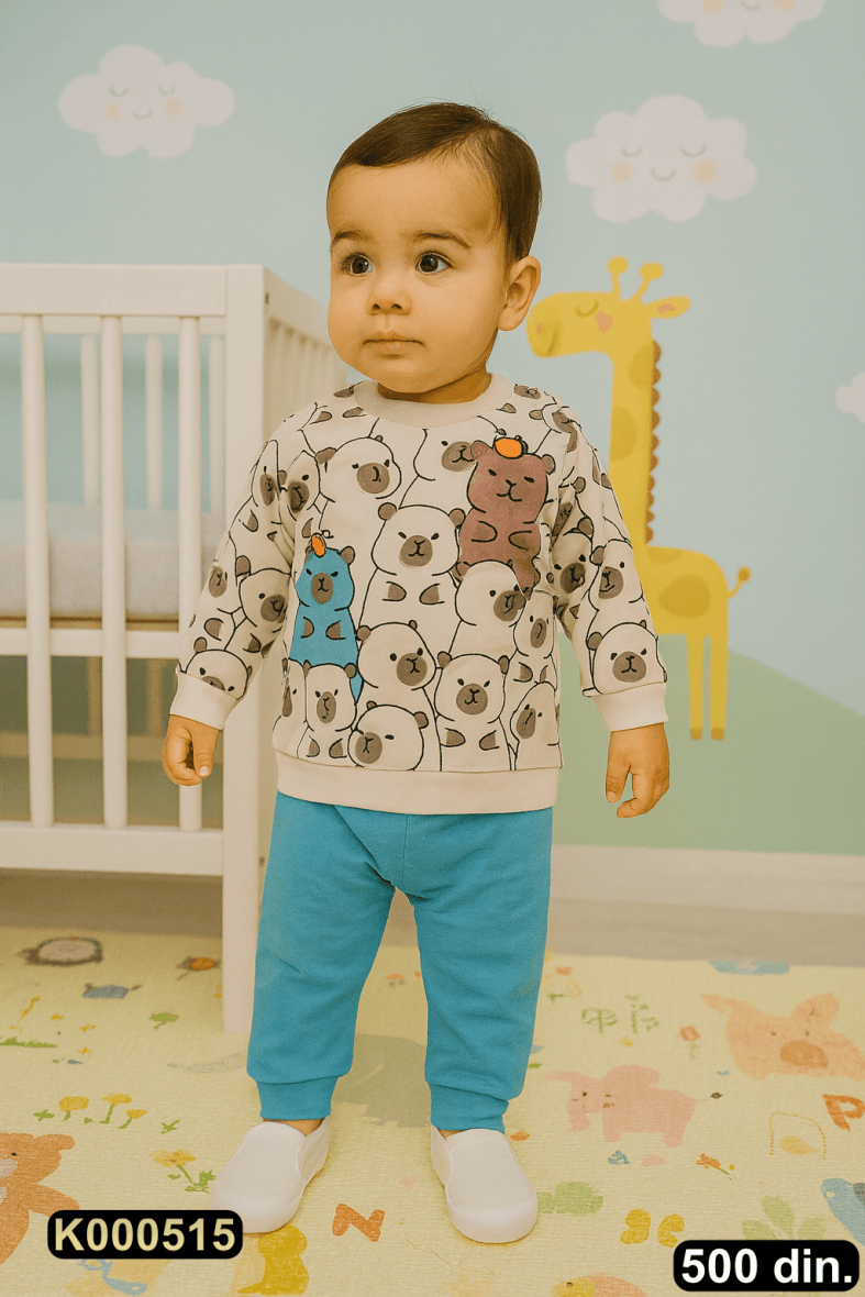 Pamučni komplet iz 2 dela (68-80)