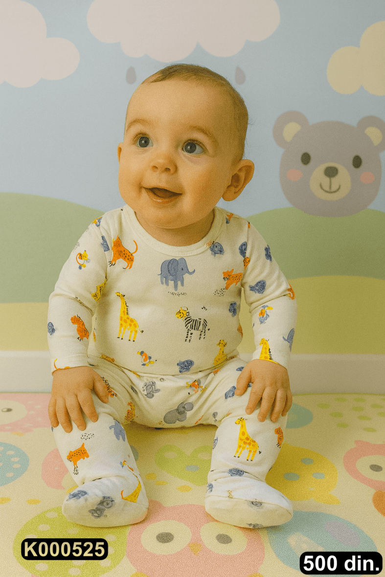 Pamučni komplet iz 2 dela (62-74)