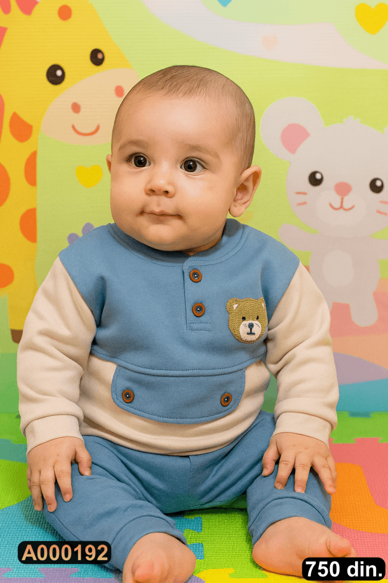 Pamučni komplet iz 2 dela (68-80)