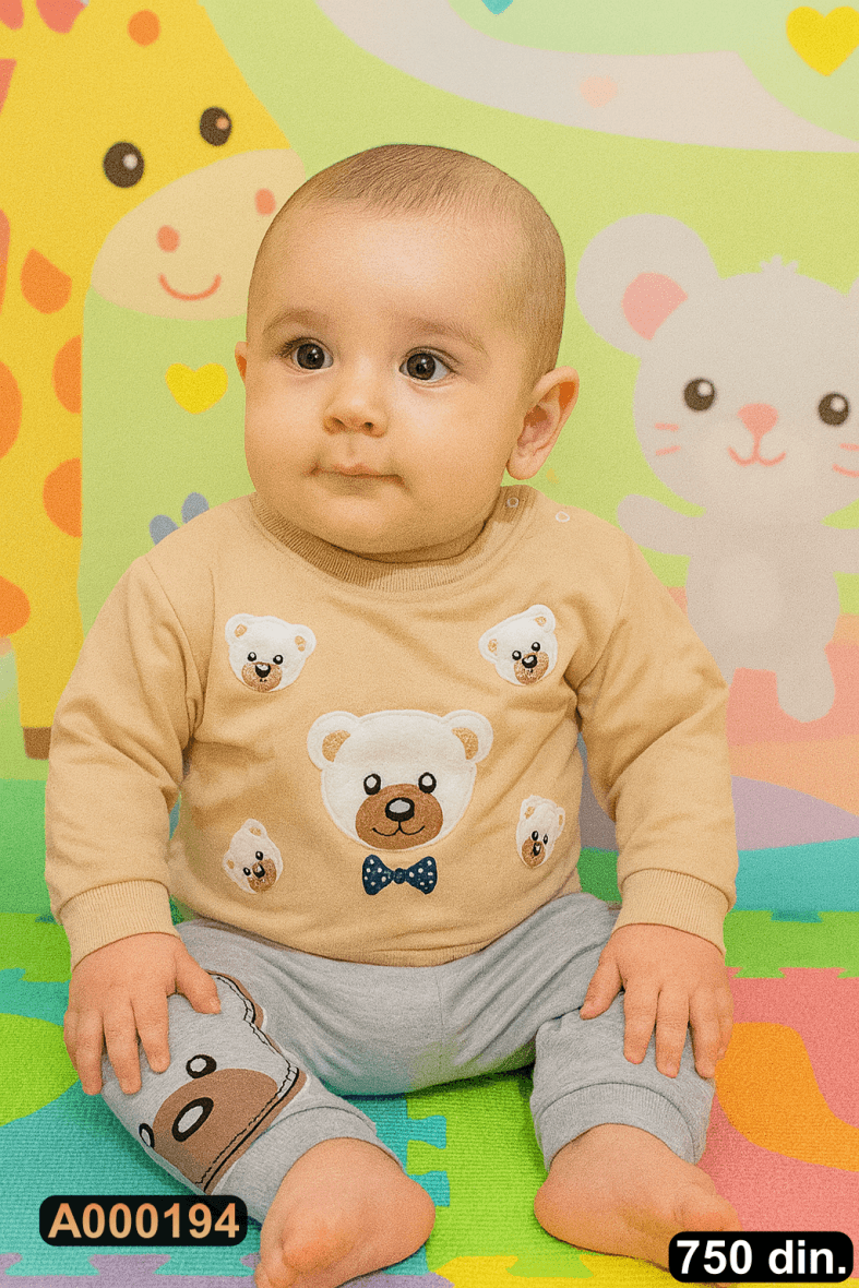 Pamučni komplet iz 2 dela (68-80)