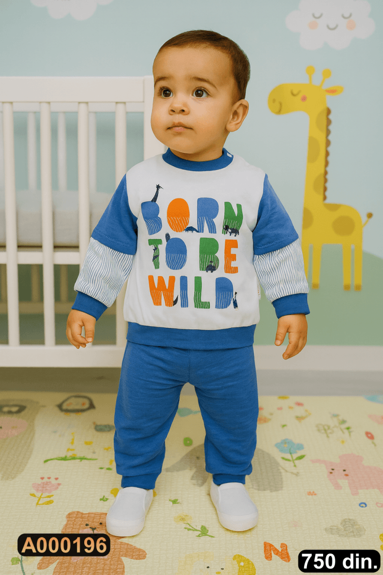 Pamučni komplet iz 2 dela (68-80)