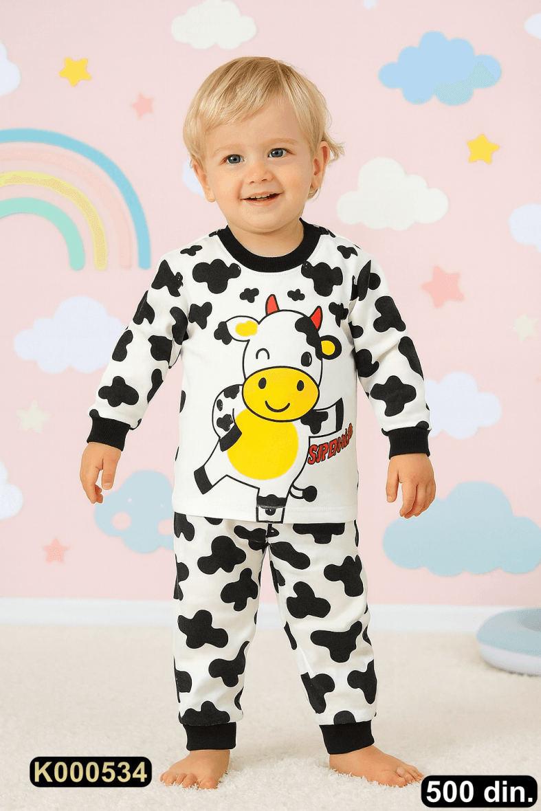 Pamučna pidžama iz 2 dela (80-98)