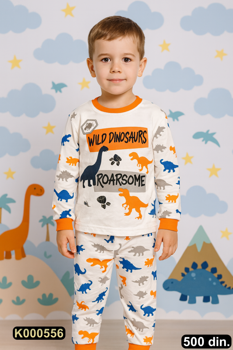 Pamučna pidžama iz 2 dela (104-116)