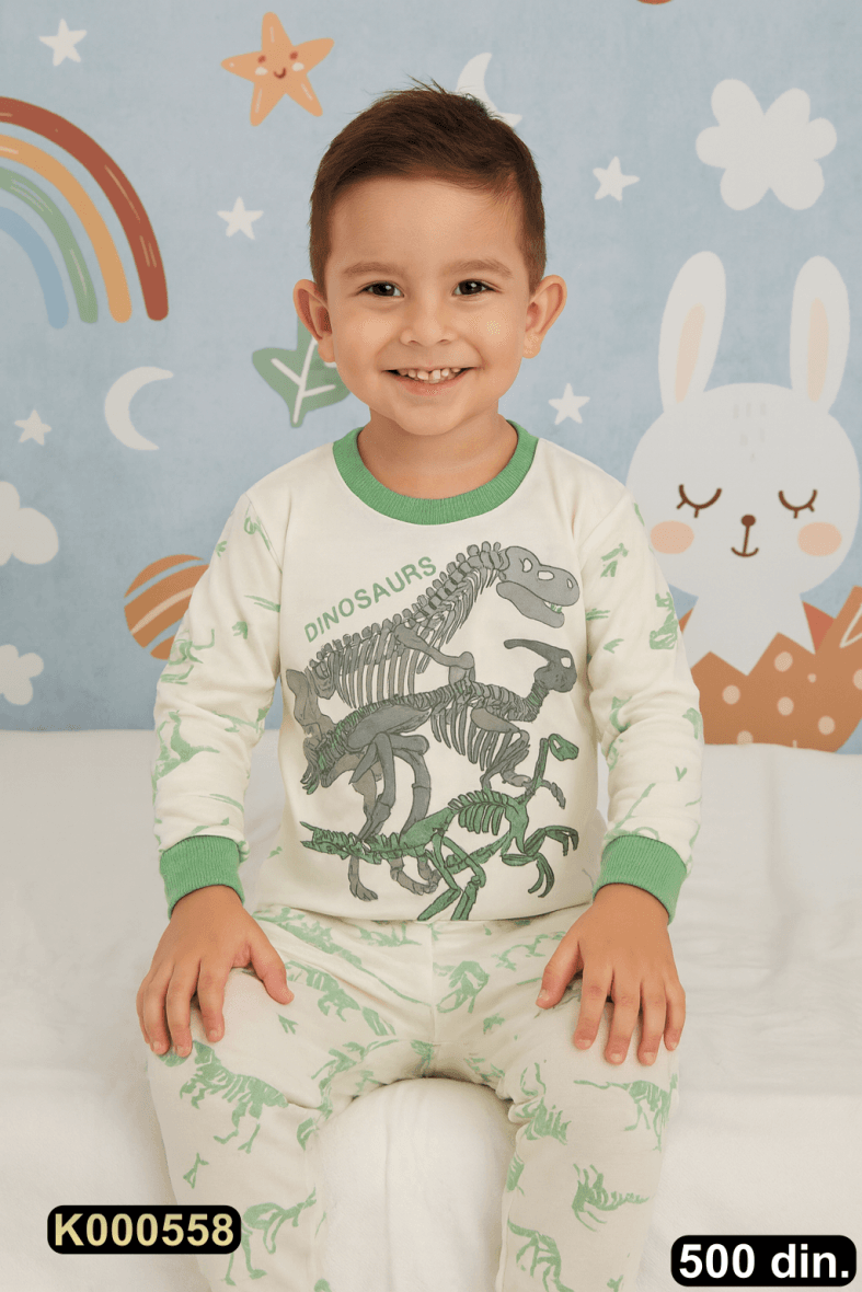 Pamučna pidžama iz 2 dela (104-116)