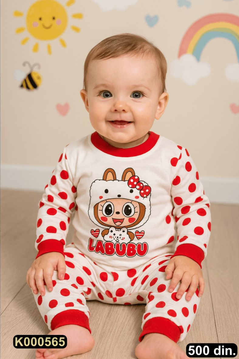 Pamučna pidžama iz 2 dela