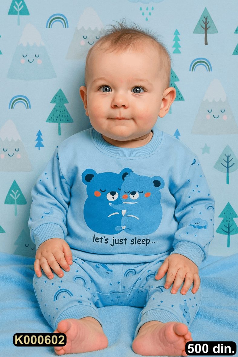 Pamučna pidžama iz 2 dela (62-74)