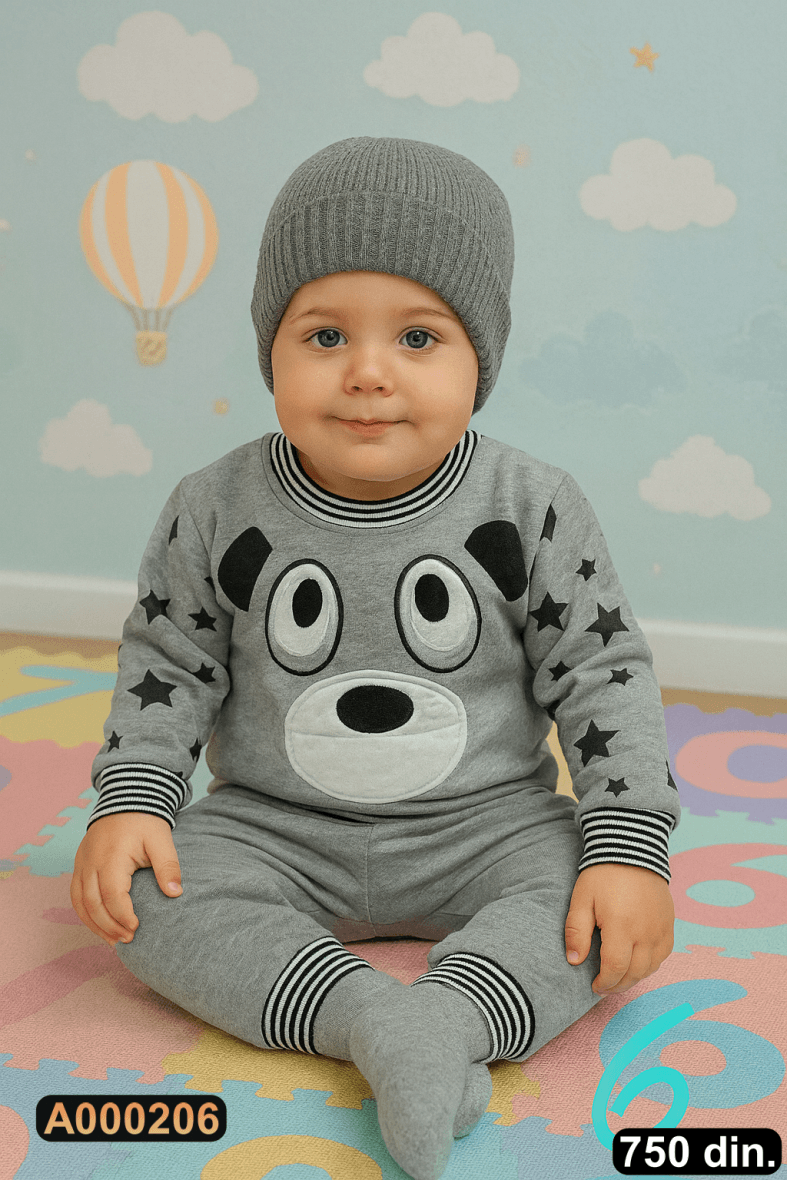 Pamučni komplet iz 2 dela – postavljen (80-98)