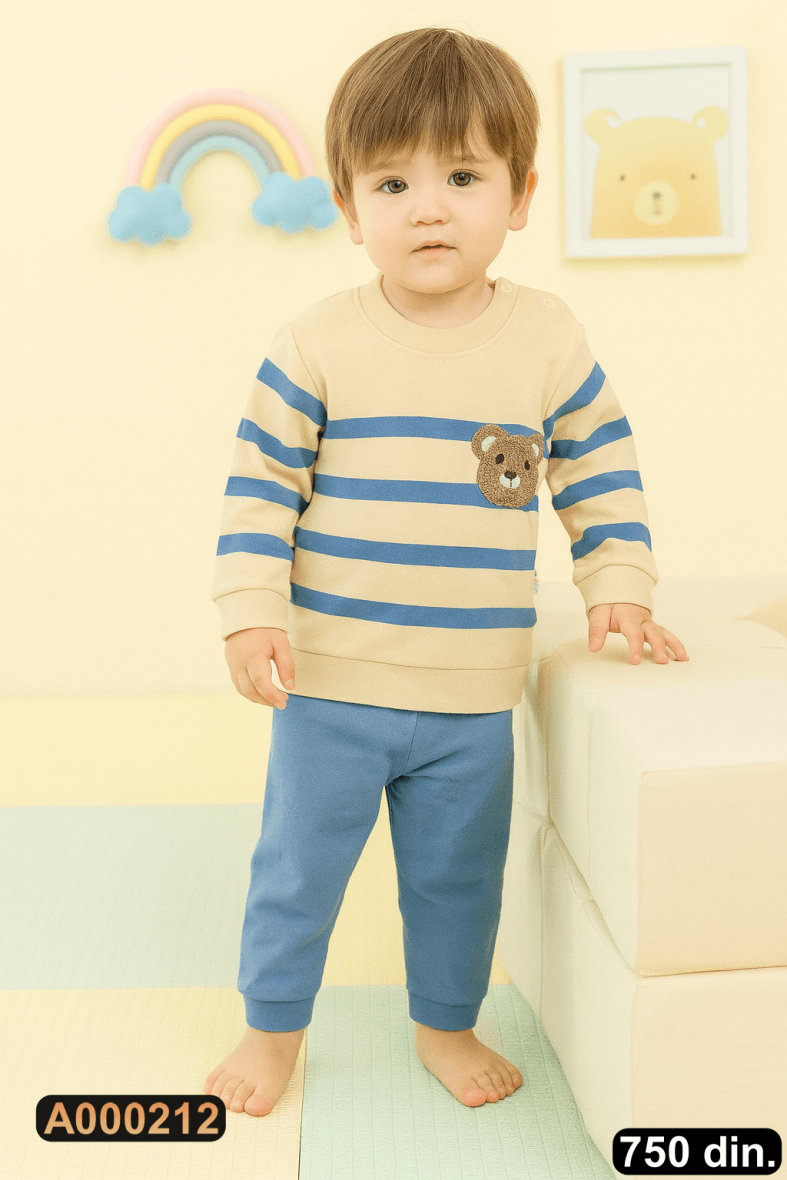 Pamučni komplet iz 2 dela – postavljen (80-98)