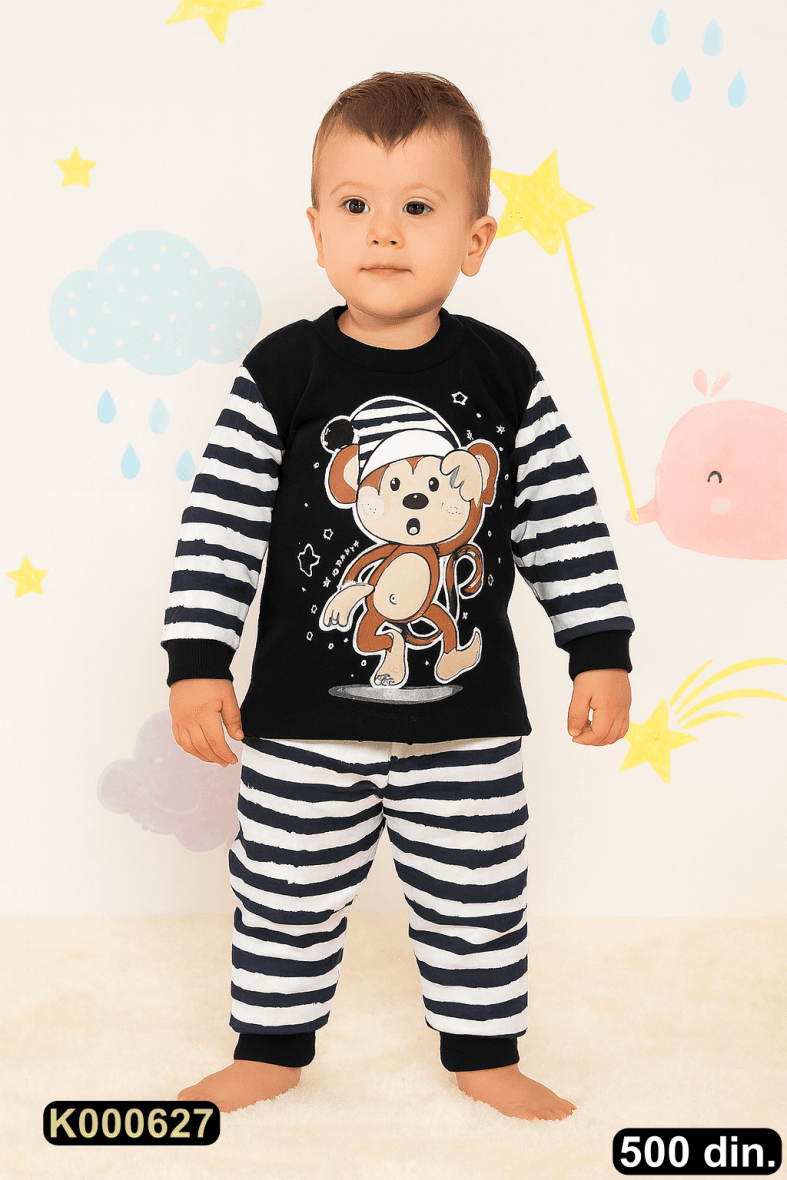 Pamučna pidžama iz 2 dela (80-92)