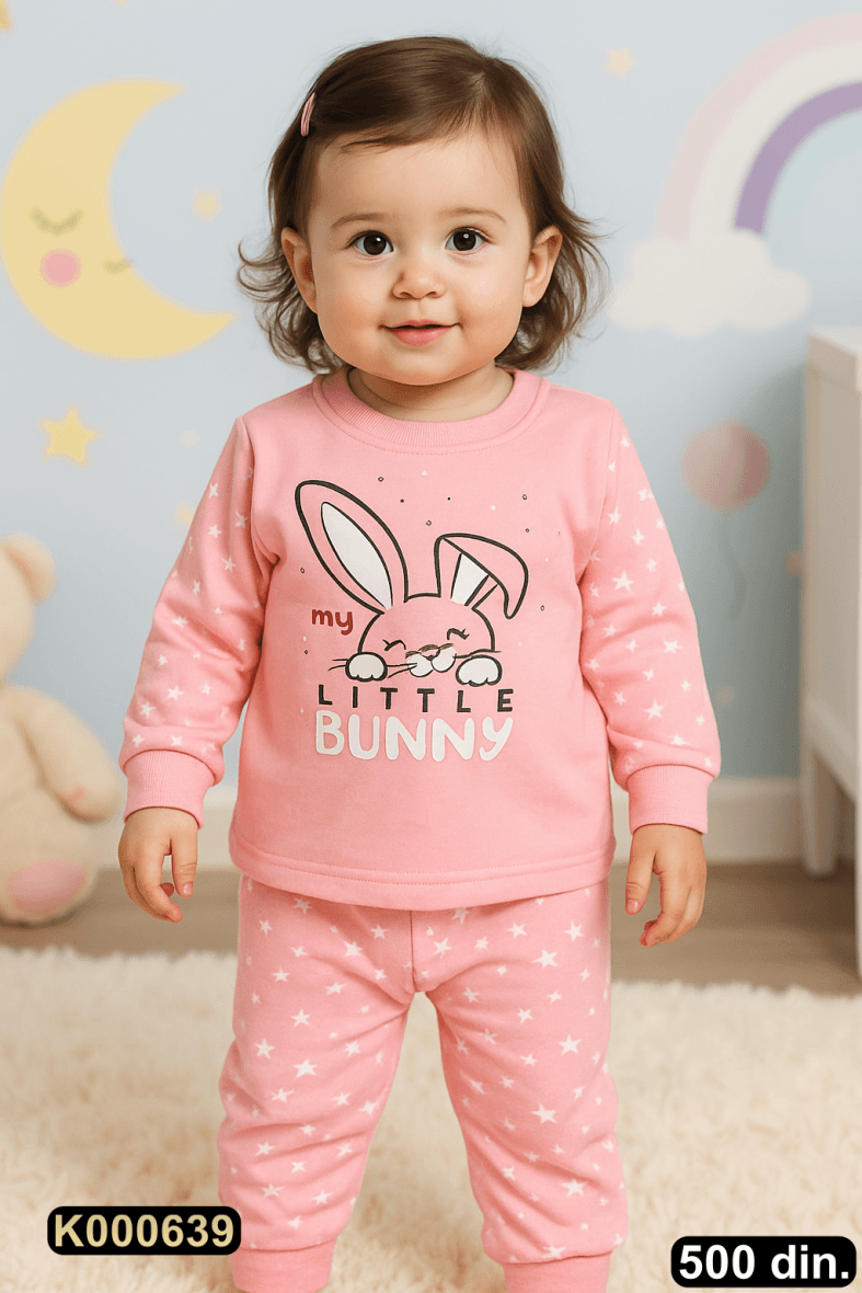 Pamučna pidžama iz 2 dela (80-98)