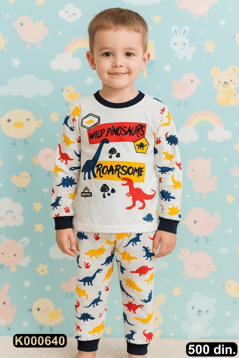 Pamučna pidžama iz 2 dela (104-116)