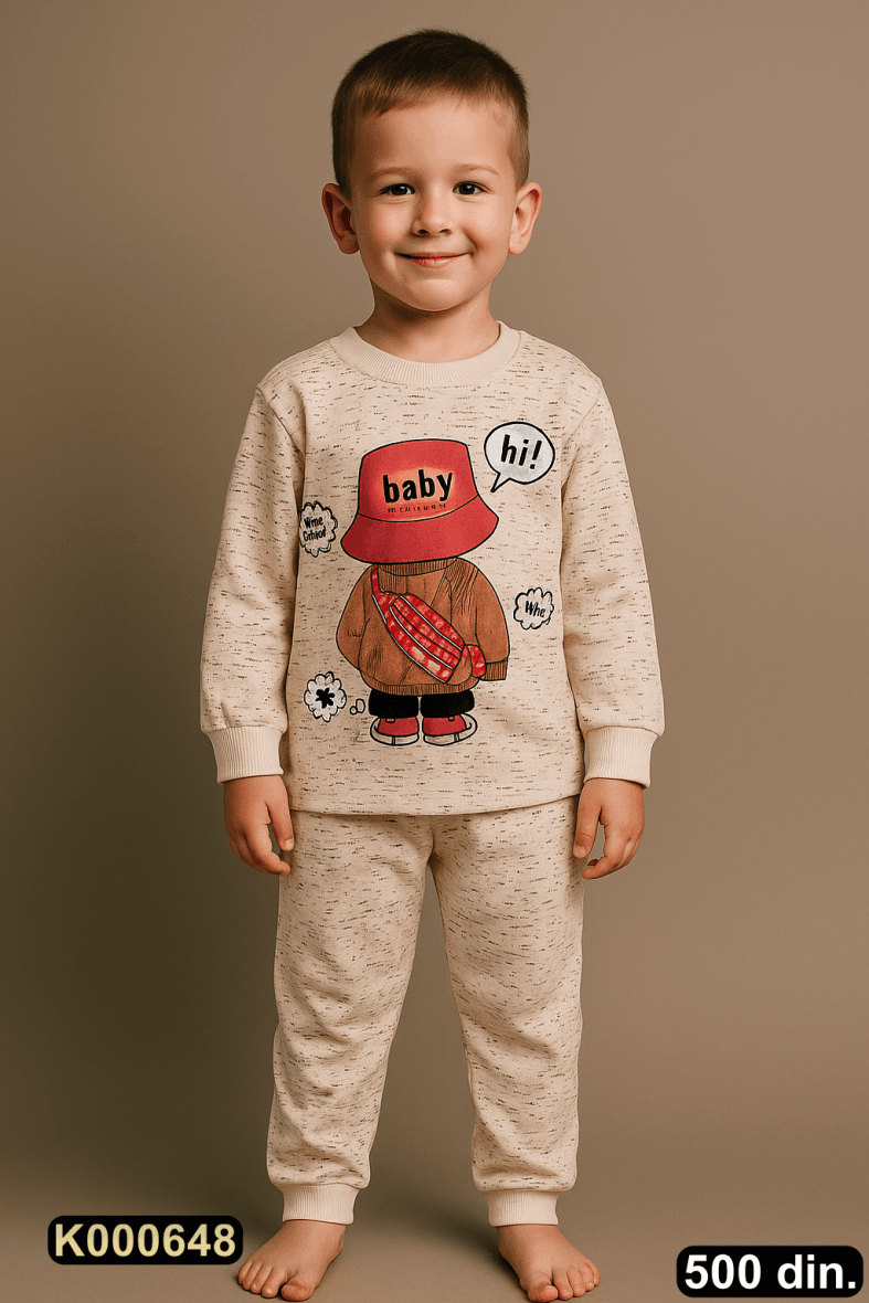 Pamučna pidžama iz 2 dela (80-116)